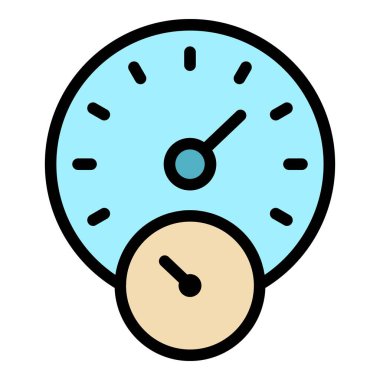 Tank otomobili gösterge paneli renk çizelgesi vektörü