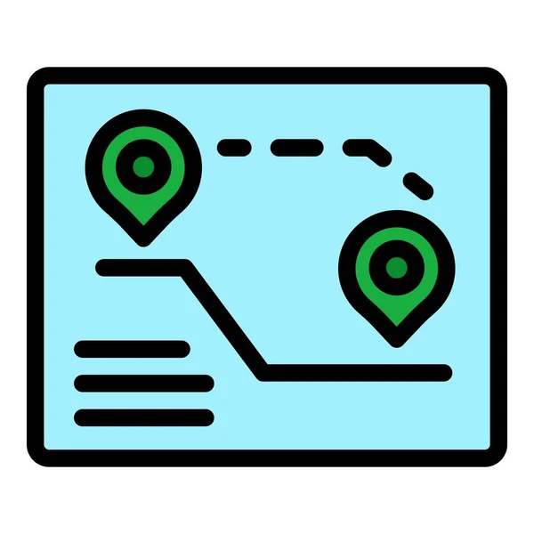 Navigator guide icon color outline vector —  Vetores de Stock