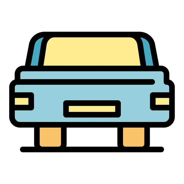 Car lid icon color outline vector — 스톡 벡터
