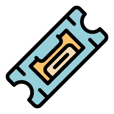 Otoyol inşa simgesi rengi dış hat vektörü