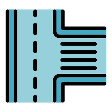 Otoyol simgesi rengi dış hat vektörü