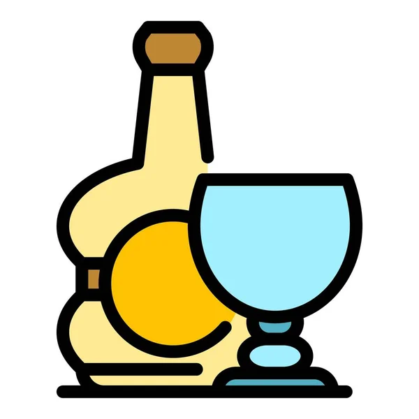 Premium bourbon icon color outline vector — Stockvektor