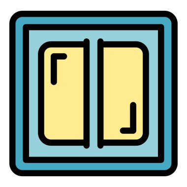 Değiştirme enerji simgesi renk özet vektörüne bas