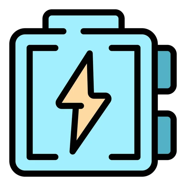 Electric panel icon color outline vector — стоковый вектор