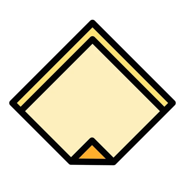 Icono de tejido color contorno vector — Vector de stock