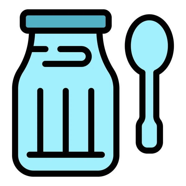 Milk juice cream icon color outline vector — стоковый вектор
