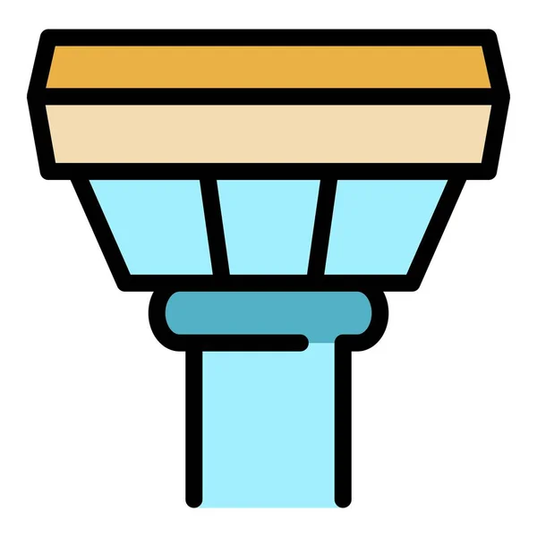 Sewage icon color outline vector — ストックベクタ