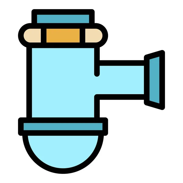 Pipe tube icon color outline vector — стоковый вектор