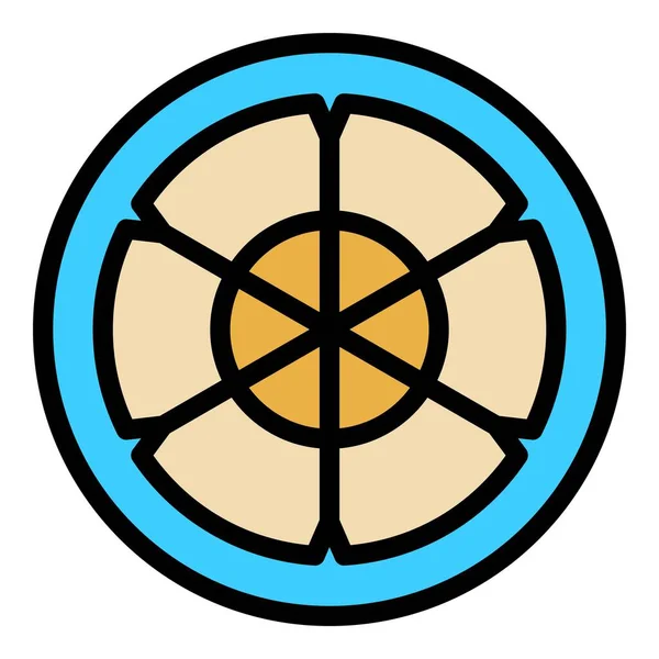 Water manhole icon color outline vector — Stockvektor
