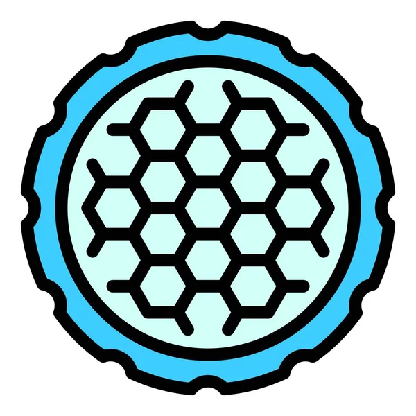 Kanalizasyon kapağı renk ana hatları vektörü