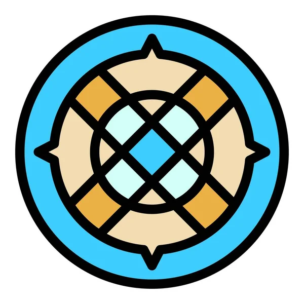 Kentsel rögar simgesi renk ana hatları vektörü