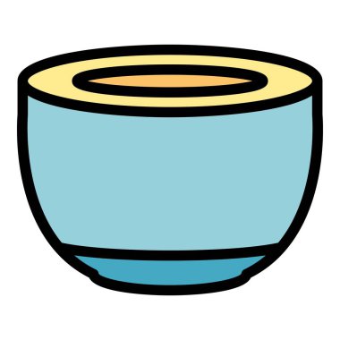 Kahve kapsülü renk ana hatları vektörü