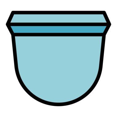 Kafein kapsülü renk ana hatları vektörü