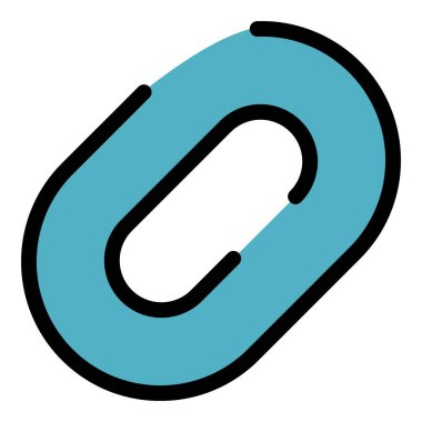 Bağlantı simgesi renk dış hat vektörünü ekle