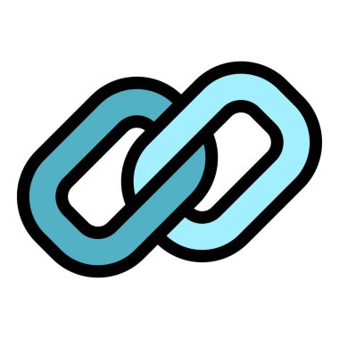 Web zinciri renk dış hat vektörü