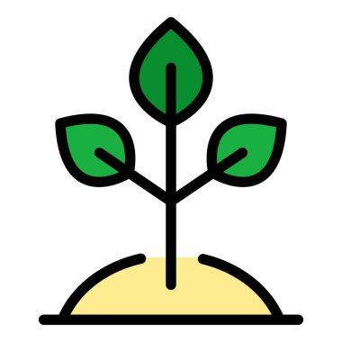 Kar katkısı simgesi renk ana hatları vektörü