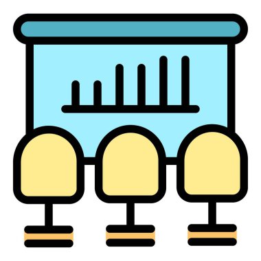 Katkı simgesi renk özet vektörüyle toplantı