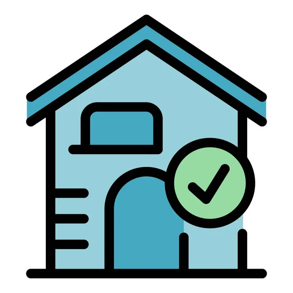 House sale icon color outline vector — Stockvektor