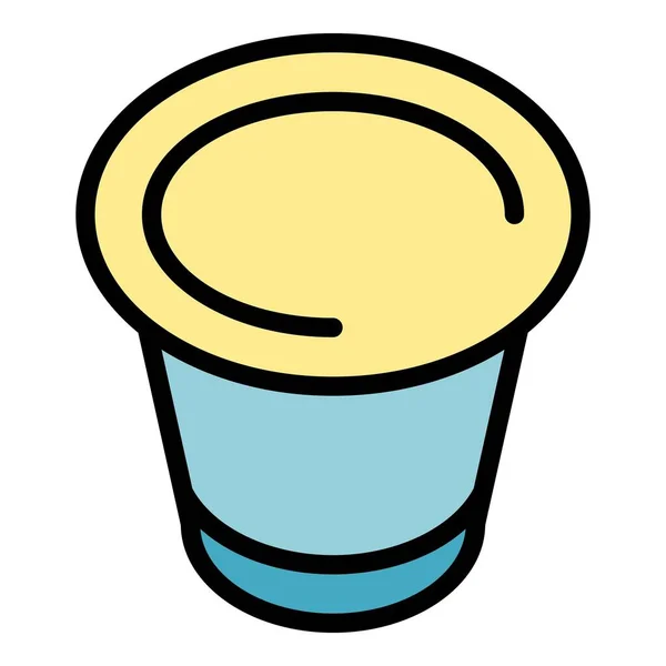 Barista capsule icon color outline vector —  Vetores de Stock