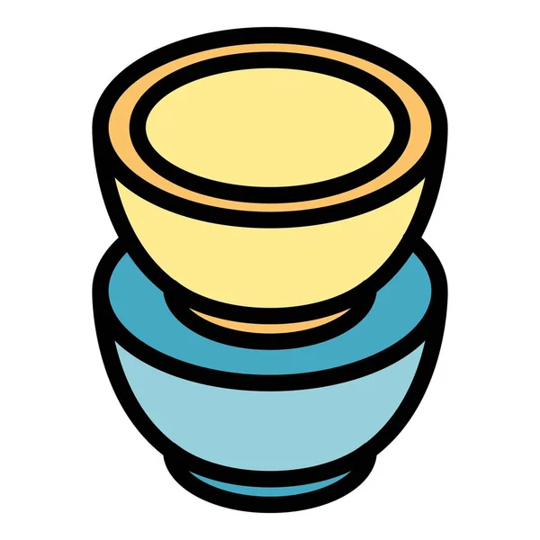 Italian coffee pods icon color outline vector — стоковый вектор