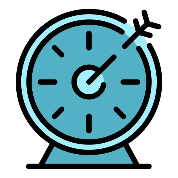 Horas de trabajo icono color contorno vector — Archivo Imágenes Vectoriales