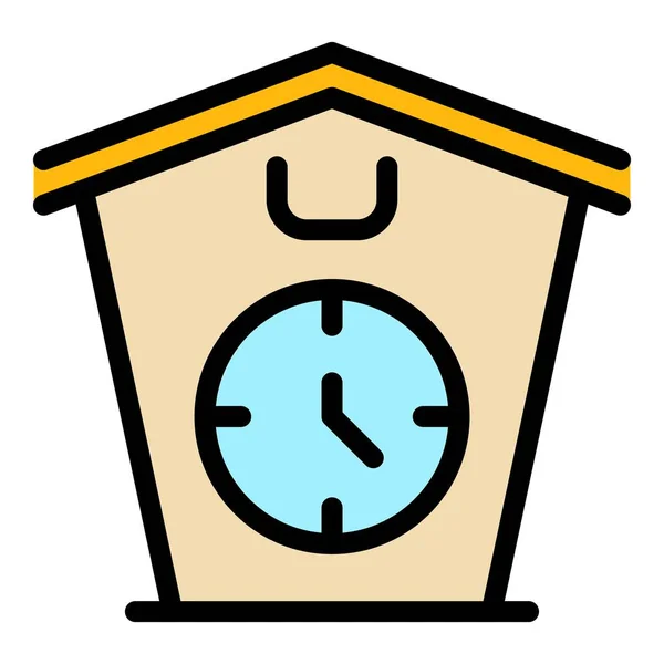 Part time job icon color outline vector — ストックベクタ