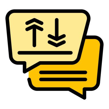 İleti simgesi renk özet vektörünü yeniden yükle