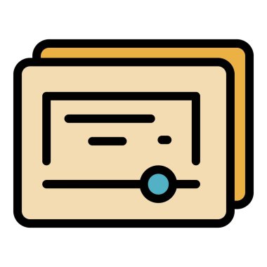 Üye simge rengi dış hat vektörü