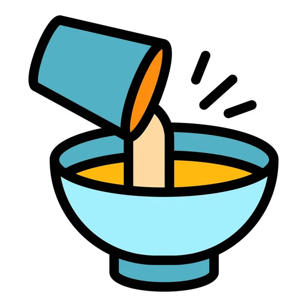 Cooking process icon color outline vector — Vettoriale Stock