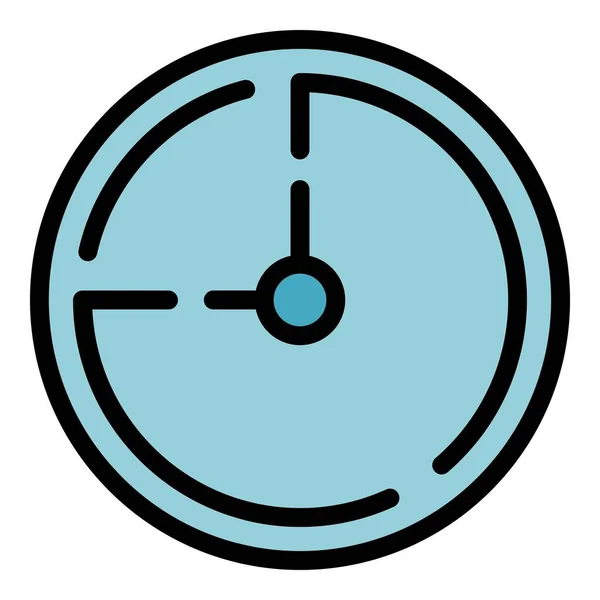 Start time management icon color outline vector — Stock Vector