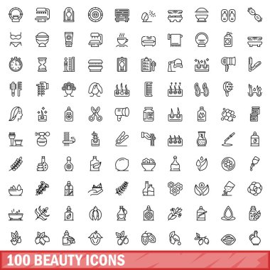 100 güzellik simgesi seti, özet biçimi