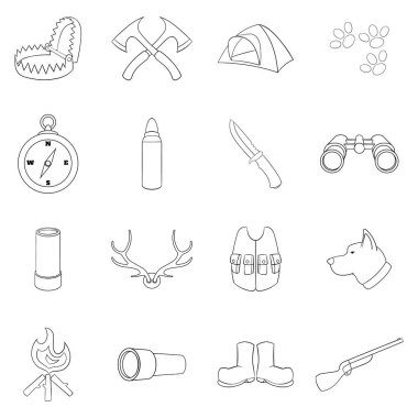 Avlanma simgesi seti ana hatları