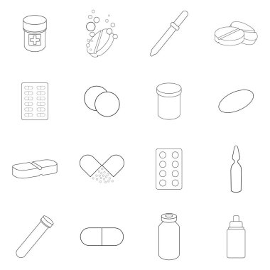 İlaç ilaç ikonu ana hatları belirlendi