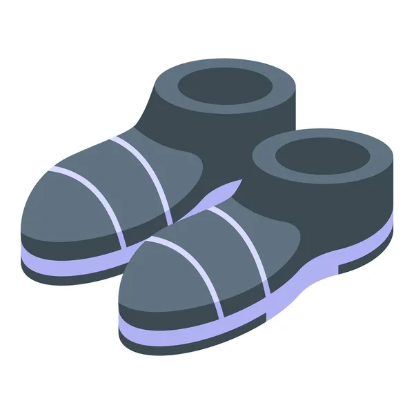 Téli papucs ikon izometrikus vektor. Házi cipő — Stock Vector