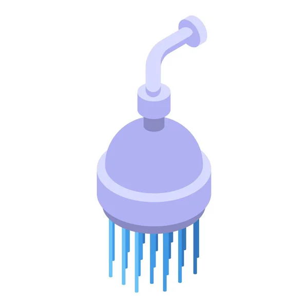 Bathroom shower head icon isometric vector. Bath spray — Stock Vector