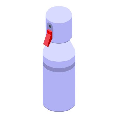 Sprey kabı ikon izometrik vektörü. Temiz şişe