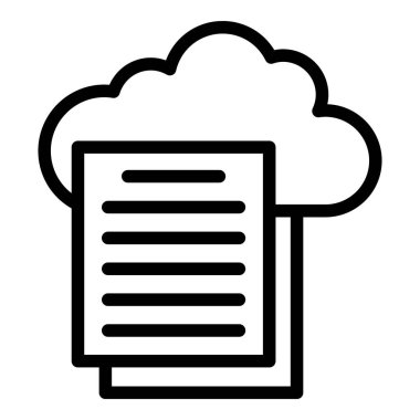 Zihinsel düşünme ikonu ana hatları vektörü. Eleştirel düşün