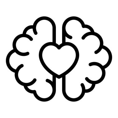 Zekice bir ikon taslak vektörü. Eleştirel düşün