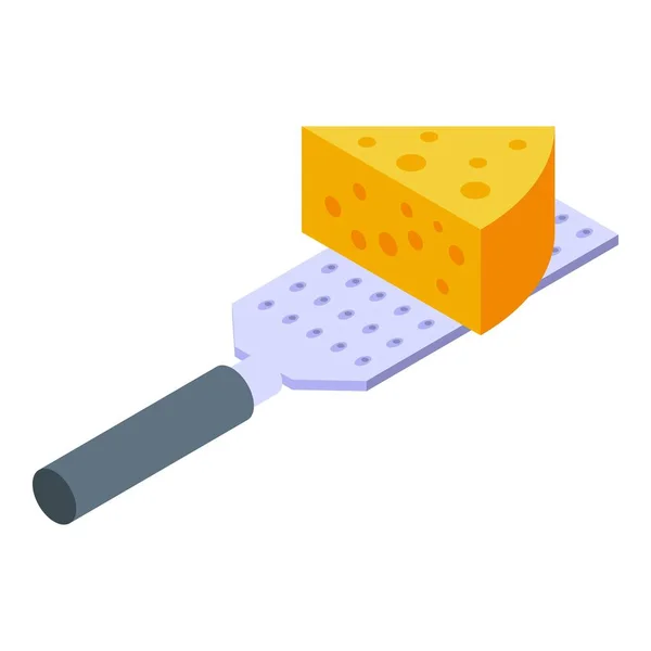 Lasaña icono de queso vector isométrico. Lasaña alimentos — Vector de stock