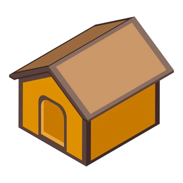 Garden pet house icon isometric vector. Dog puppy — Stock Vector