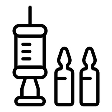 Gynecology syringe icon outline vector. Female health