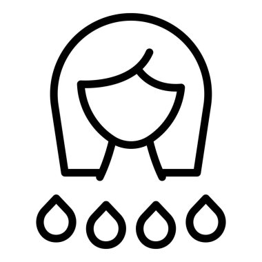 Woman menopause icon outline vector. Female health