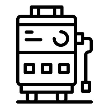 Oxygen concentrator icon outline vector. Medical equipment