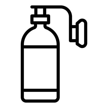 Oxygen tube icon outline vector. Medical concentrator