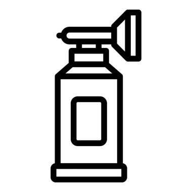 Pulse tank icon outline vector. Medical oxygen
