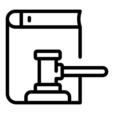 Disclaimer exclamation icon outline vector. Legal document