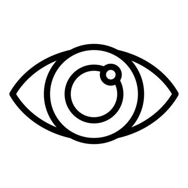 Eye overview icon outline vector. Business data