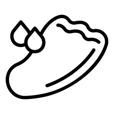 Face spa treatment icon outline vector. Woman massage