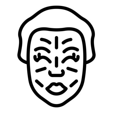 Massage skincare icon outline vector. Facial beauty