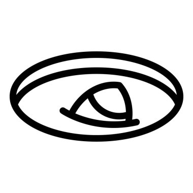 Ice hole fish icon outline vector. Winter lake